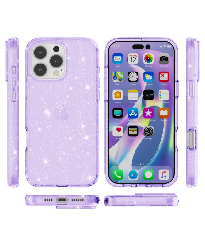 Coque iPhone 16 Pro Max scintillante - Design à paillettes