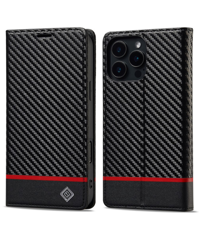 Housse iPhone 16 Pro Max fibre de carbone horizontale