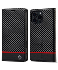 Housse iPhone 16 Pro Max fibre de carbone horizontale