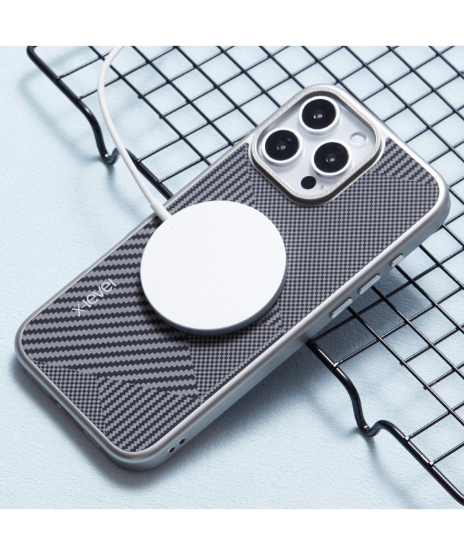 Coque iPhone 16 Pro Max X-LEVEL à Texture Rhombique
