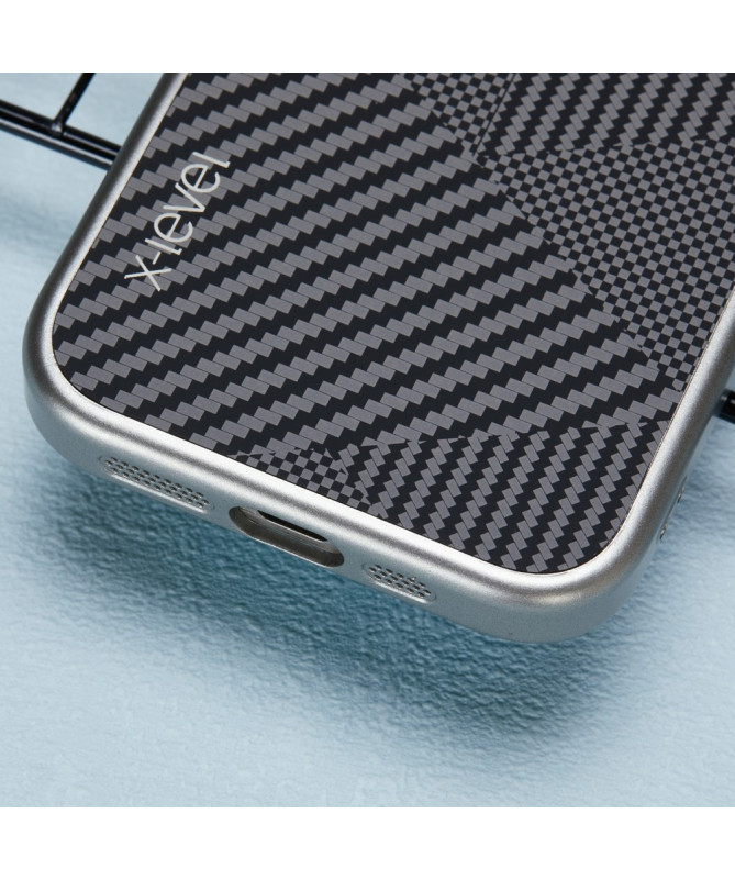 Coque iPhone 16 Pro Max X-LEVEL à Texture Rhombique