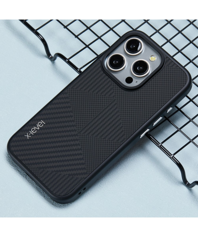 Coque iPhone 16 Pro Max X-LEVEL à Texture Rhombique