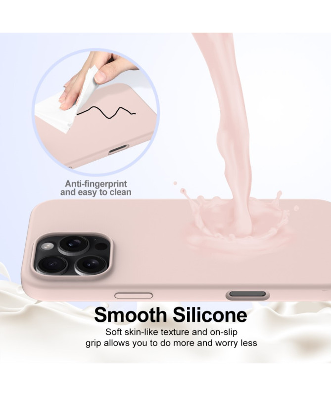 Coque iPhone 16 Pro Max magnétique en silicone liquide
