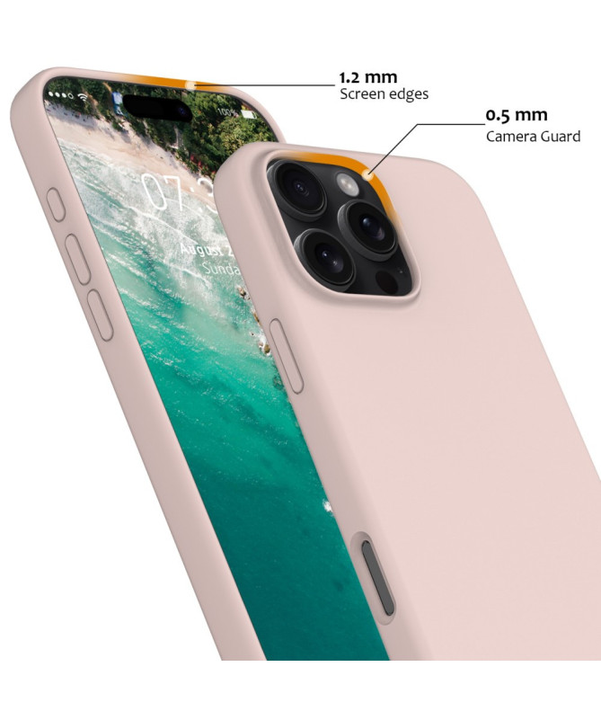 Coque iPhone 16 Pro Max magnétique en silicone liquide