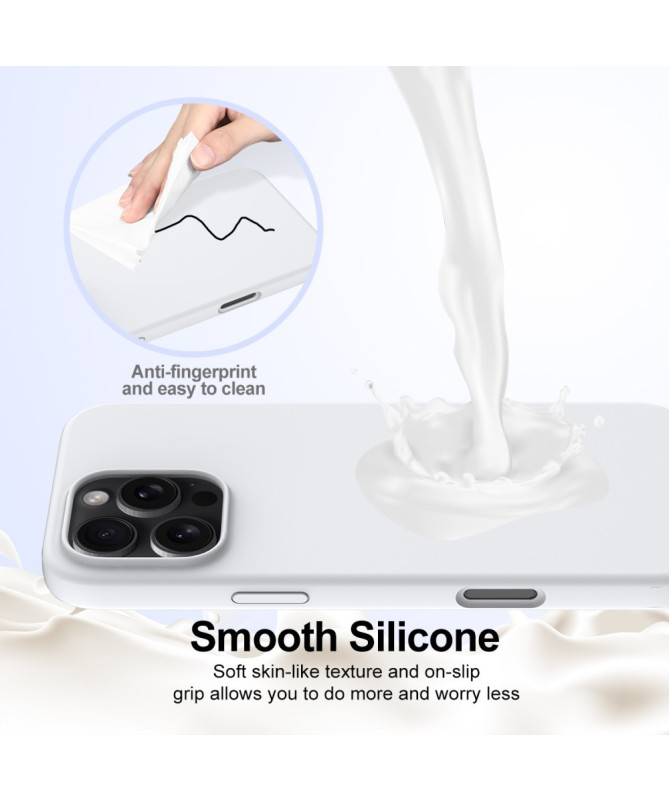 Coque iPhone 16 Pro Max magnétique en silicone liquide