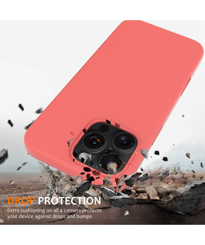 Coque iPhone 16 Pro Max magnétique en silicone liquide