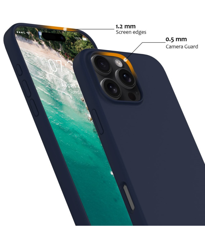 Coque iPhone 16 Pro Max magnétique en silicone liquide