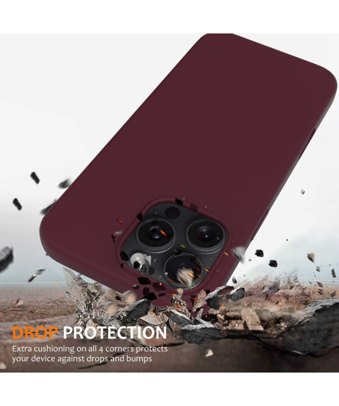 Coque iPhone 16 Pro Max magnétique en silicone liquide