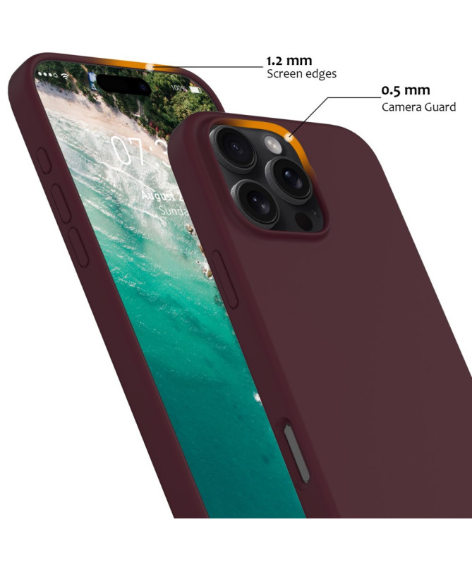 Coque iPhone 16 Pro Max magnétique en silicone liquide