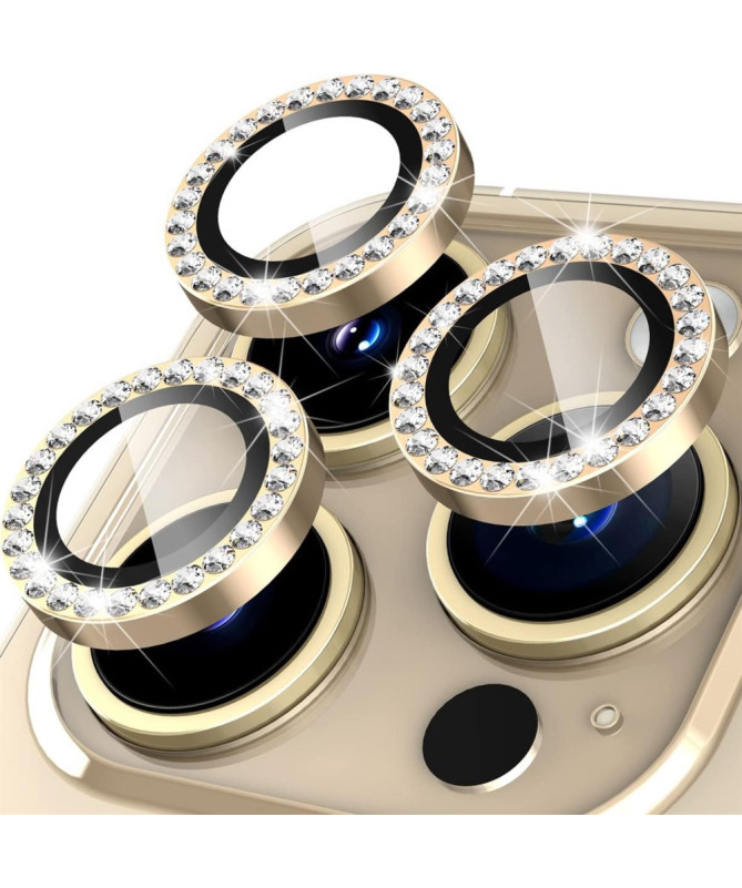 Protecteur d'Objectif iPhone 16 Pro/16 Pro Max en Verre Trempé Strass
