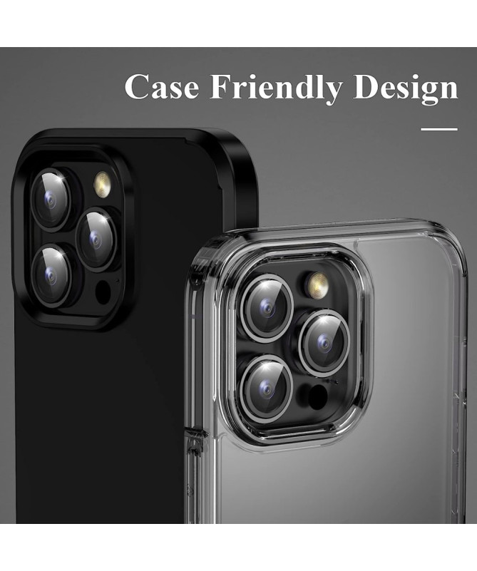 Protecteur d'Objectif iPhone 16 Pro/16 Pro Max en Verre Trempé avec An