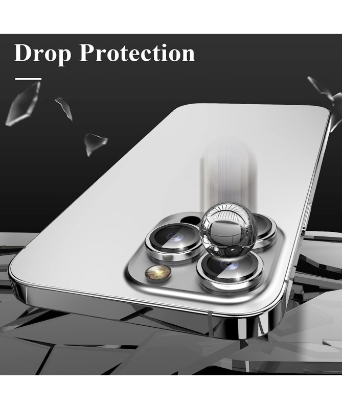 Protecteur d'Objectif iPhone 16 Pro/16 Pro Max en Verre Trempé avec An