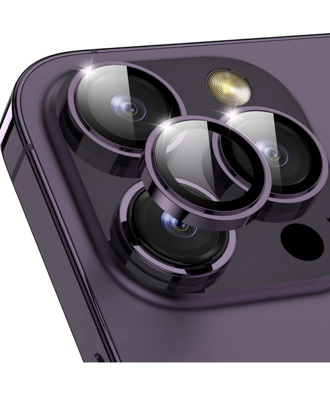 Protecteur d'Objectif iPhone 16 Pro/16 Pro Max en Verre Trempé avec An