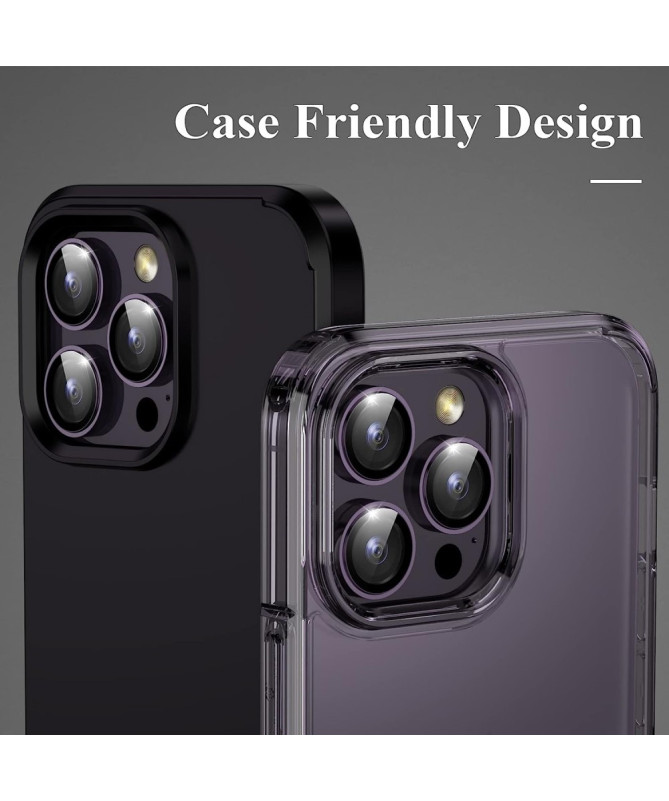 Protecteur d'Objectif iPhone 16 Pro/16 Pro Max en Verre Trempé avec An
