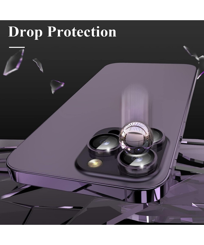 Protecteur d'Objectif iPhone 16 Pro/16 Pro Max en Verre Trempé avec An