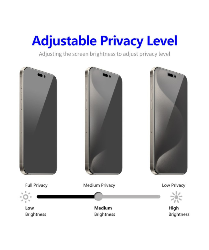 iPhone 16 Pro Max - Verre trempé et filtre de confidentialité