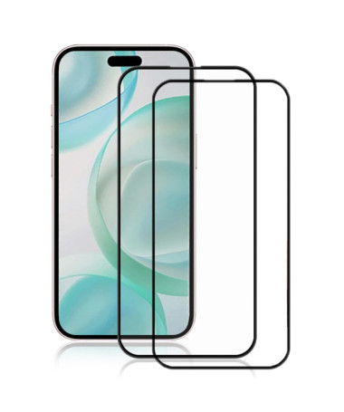 iPhone 16 Pro Max - Lot de 2 films protecteurs d'écran en verre trempé