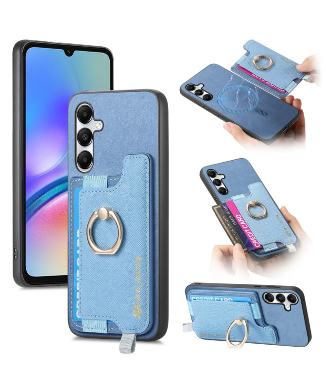 Coque Samsung Galaxy A05s avec Porte-Carte Détachable et Anneau