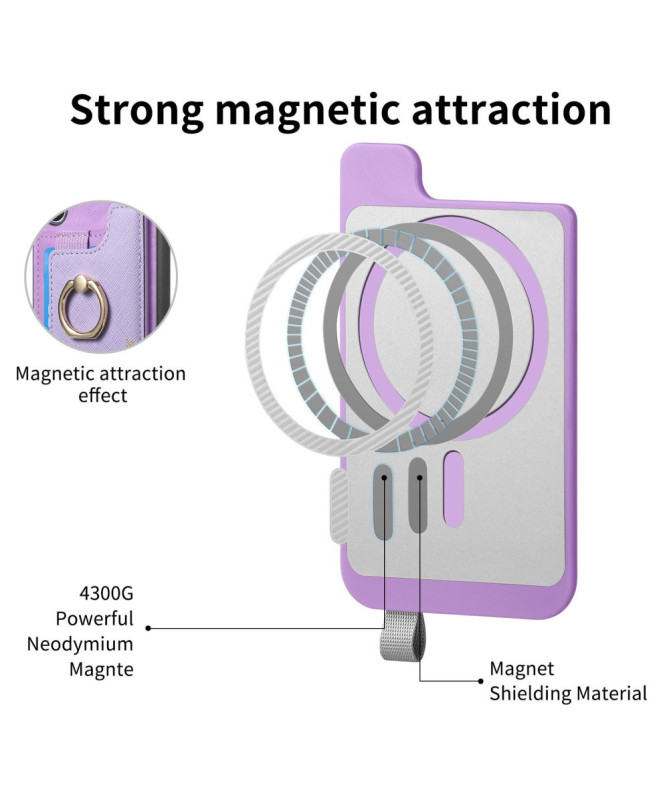 Coque Samsung Galaxy A05s avec Porte-Carte Détachable et Anneau