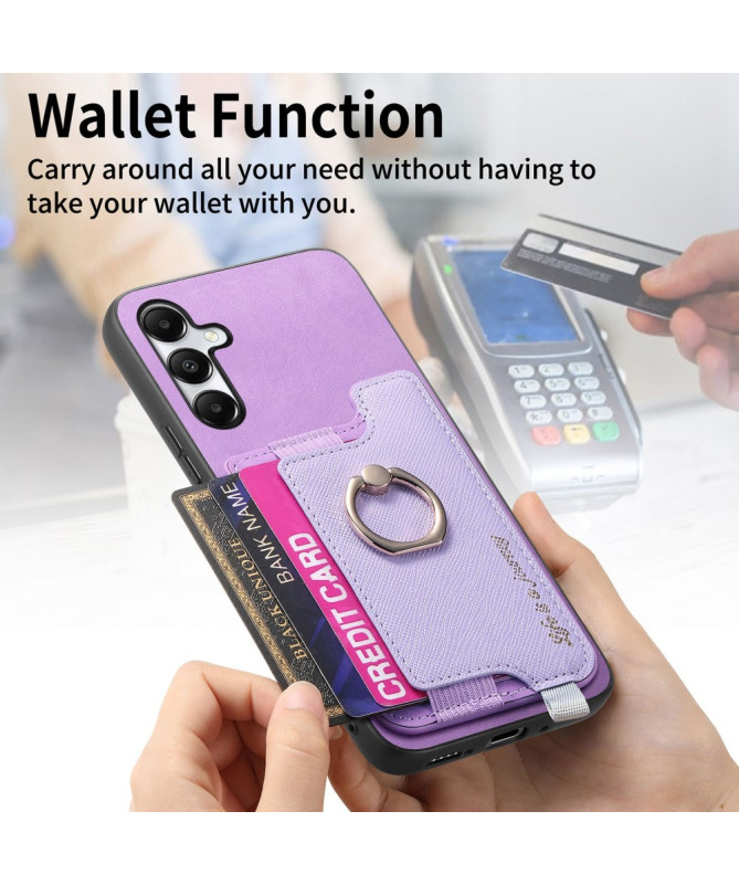 Coque Samsung Galaxy A05s avec Porte-Carte Détachable et Anneau