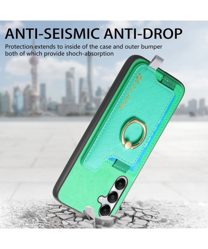 Coque Samsung Galaxy A05s avec Porte-Carte Détachable et Anneau