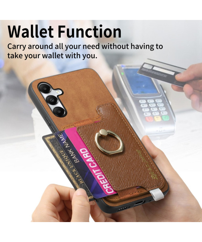 Coque Samsung Galaxy A05s avec Porte-Carte Détachable et Anneau