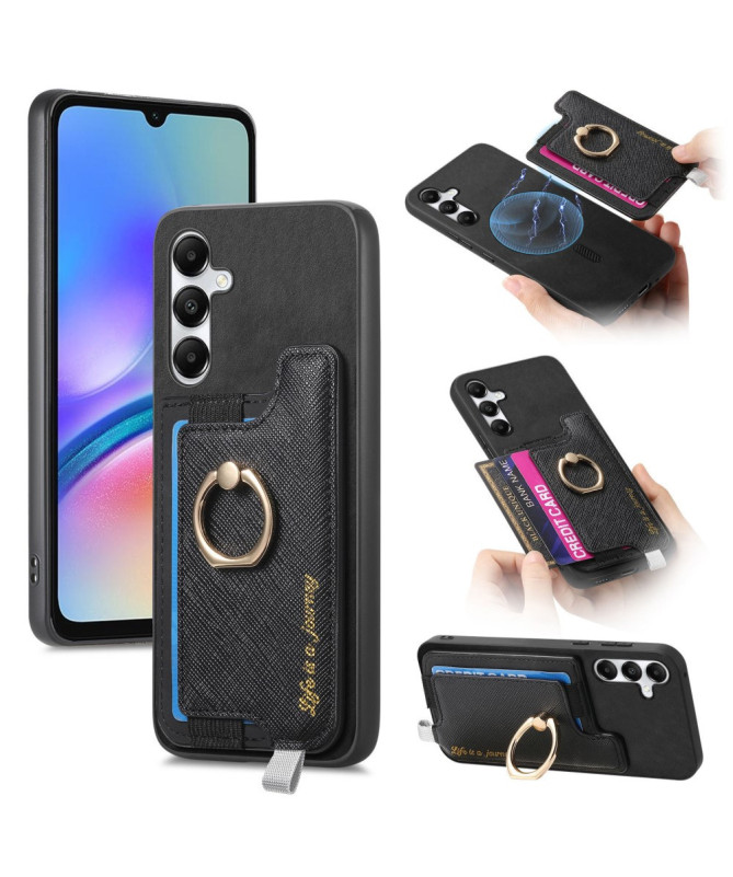 Coque Samsung Galaxy A05s avec Porte-Carte Détachable et Anneau