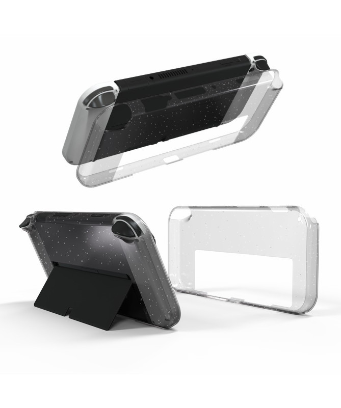 Coque Nintendo Switch OLED Transparente Scintillante