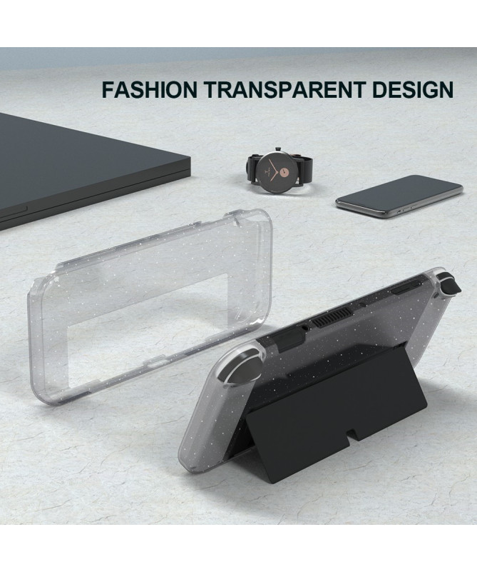 Coque Nintendo Switch OLED Transparente Scintillante