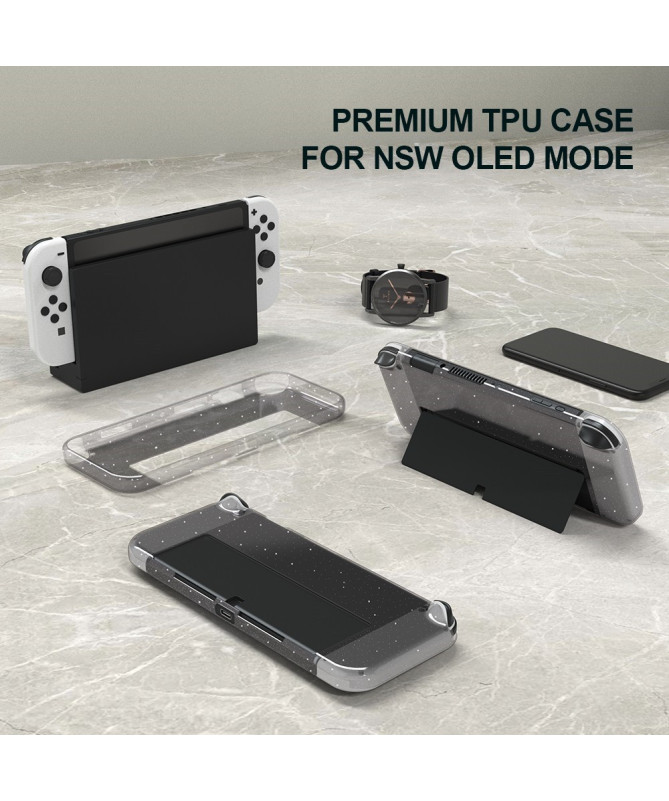 Coque Nintendo Switch OLED Transparente Scintillante