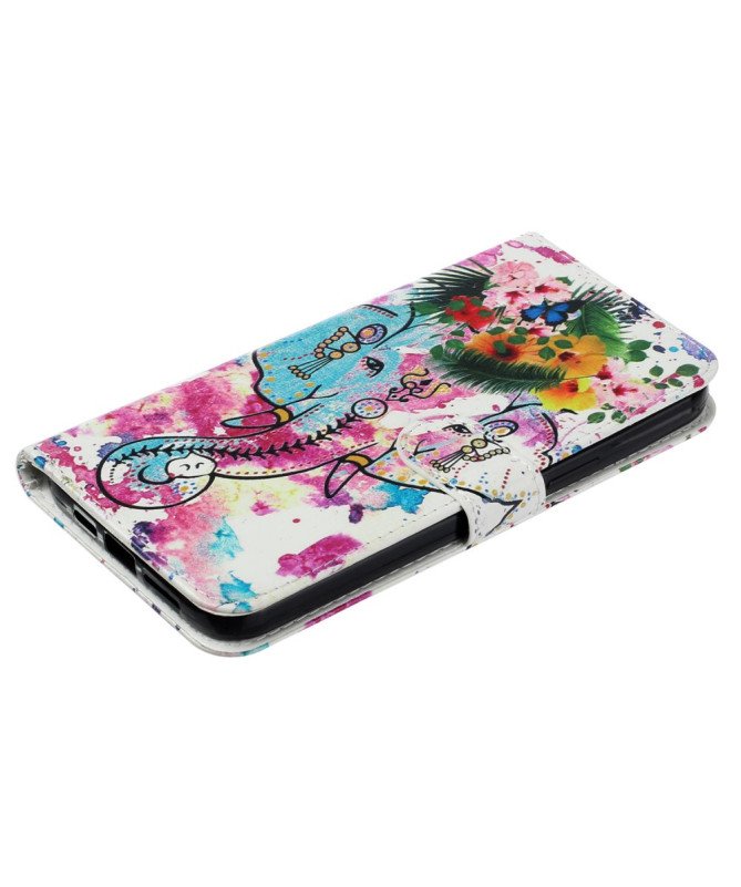 Housse Motorola Edge 50 Pro Éléphant Bohème