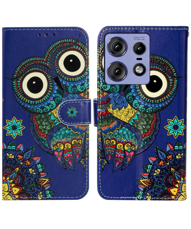 Housse Motorola Edge 50 Pro Hibou Hypnotique