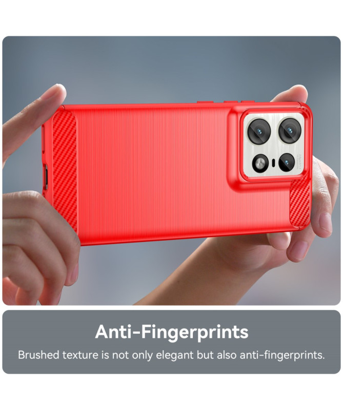 Coque Motorola Edge 50 Pro effet brossé silicone