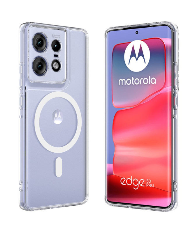 Coque Motorola Edge 50 Pro Transparence Magnétique