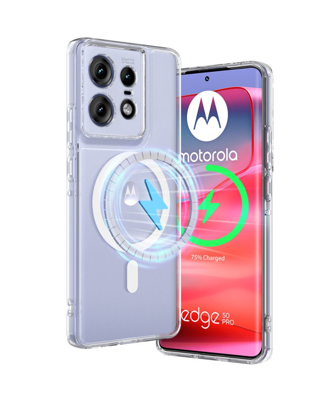 Coque Motorola Edge 50 Pro Transparence Magnétique