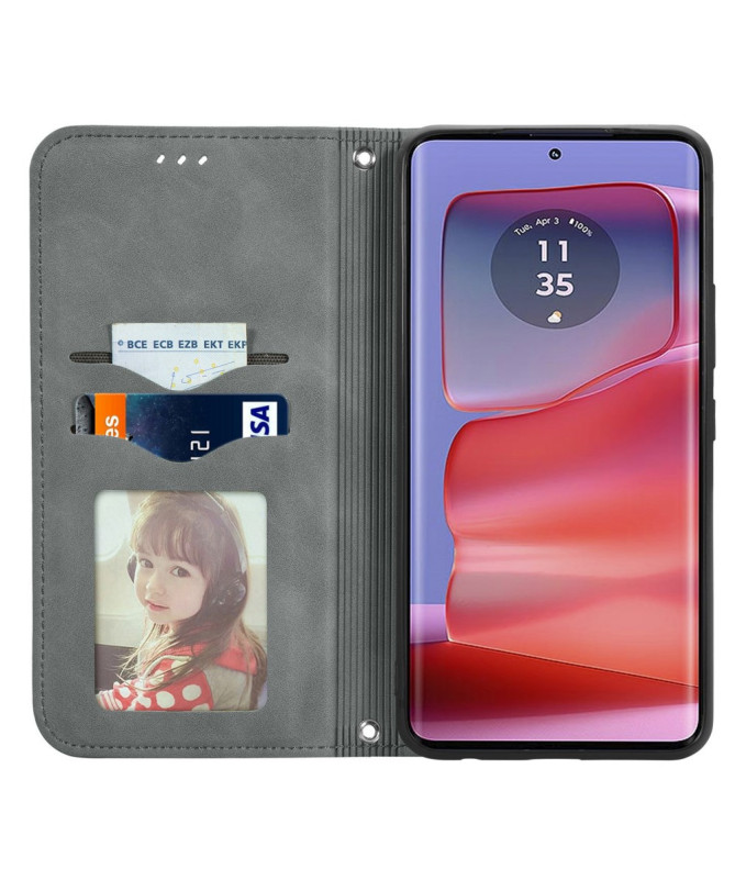 Housse Motorola Edge 50 Pro Business Rétro