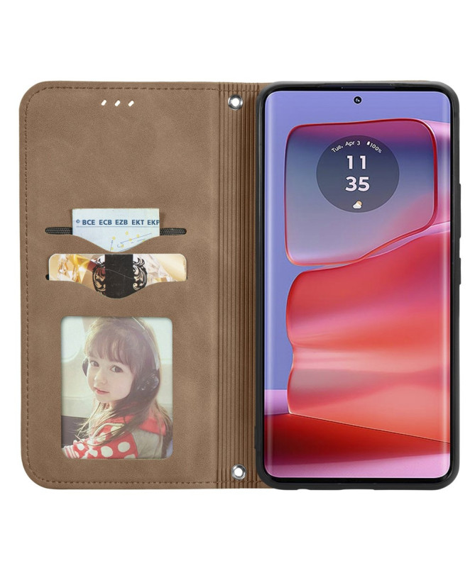 Housse Motorola Edge 50 Pro Business Rétro