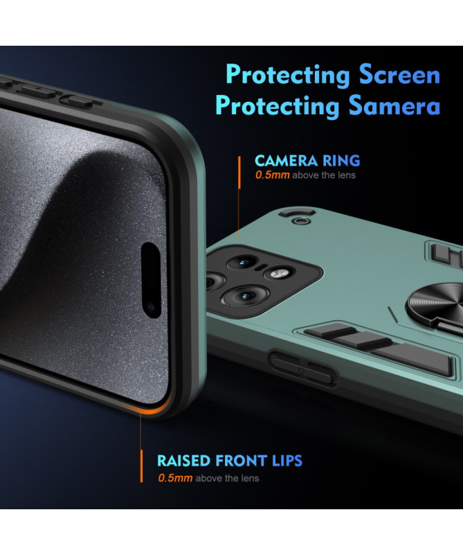 Coque Motorola Edge 50 Pro – Protection Renforcée avec Anneau Métal