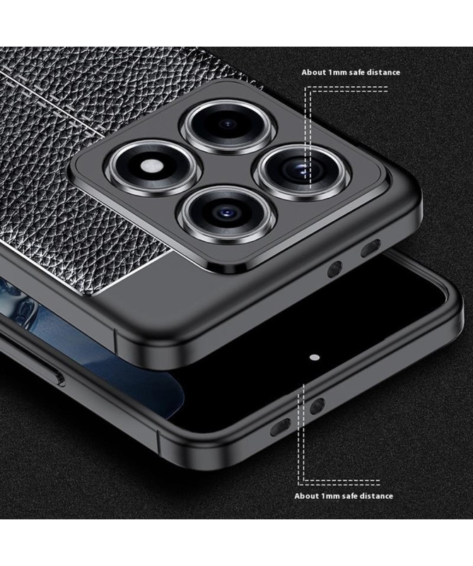 Coque Xiaomi 14T Pro Texture Litchi - Noir