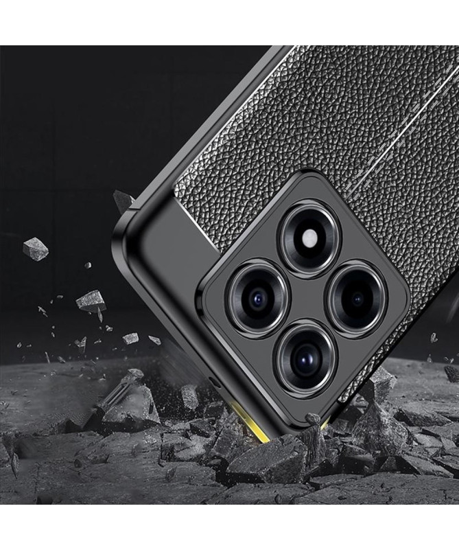 Coque Xiaomi 14T Pro Texture Litchi - Noir