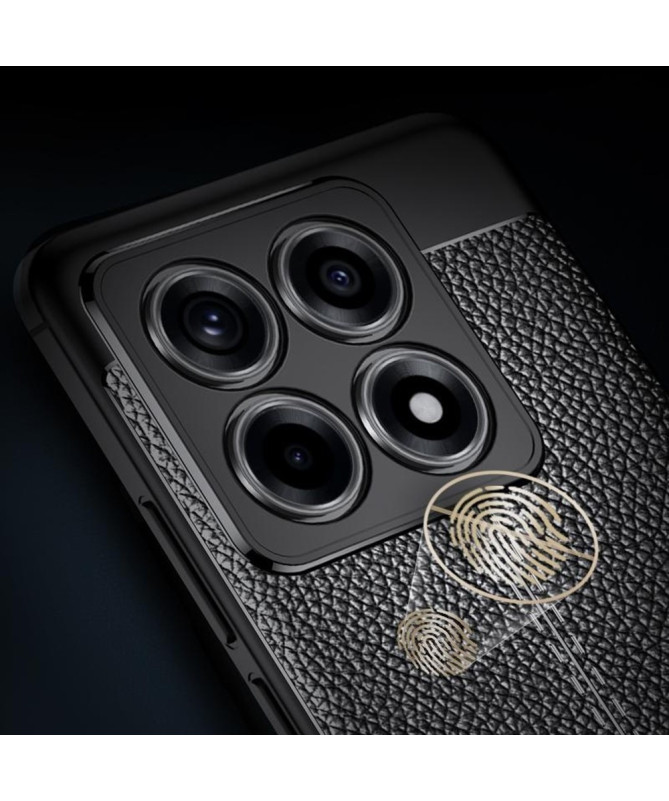 Coque Xiaomi 14T Pro Texture Litchi - Noir