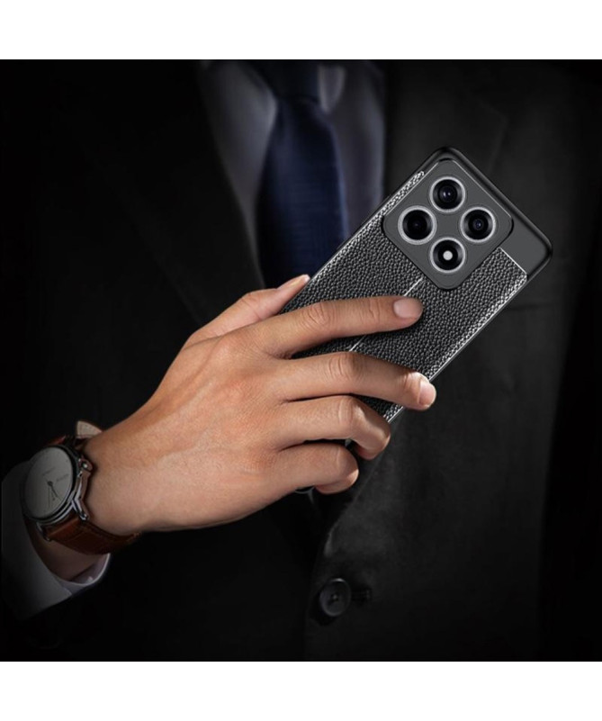 Coque Xiaomi 14T Pro Texture Litchi - Noir