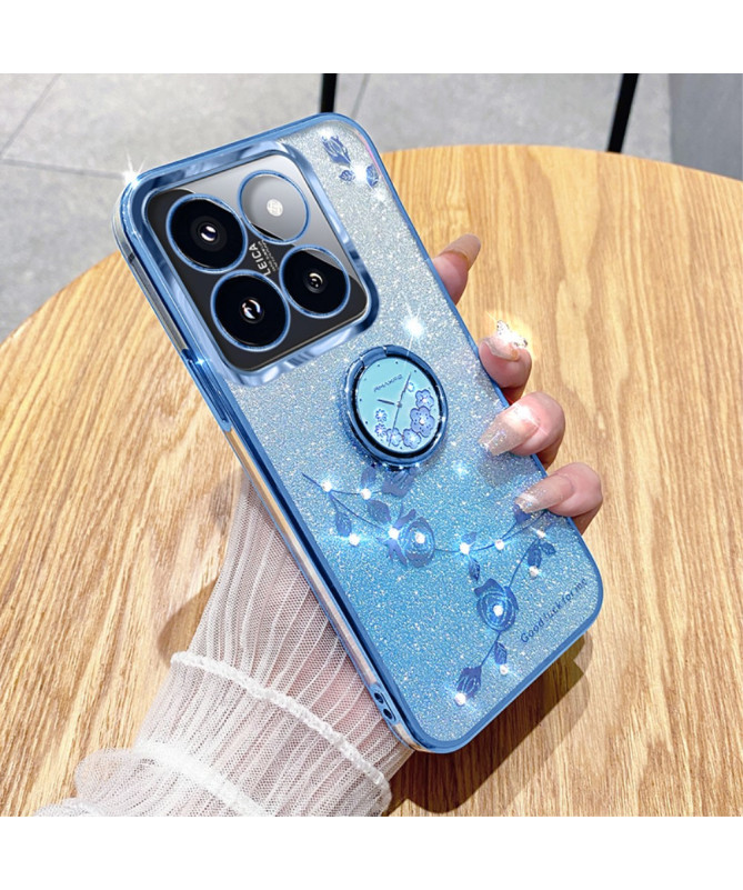 Coque Xiaomi 14T Pro Glamour Glitz avec Anneau