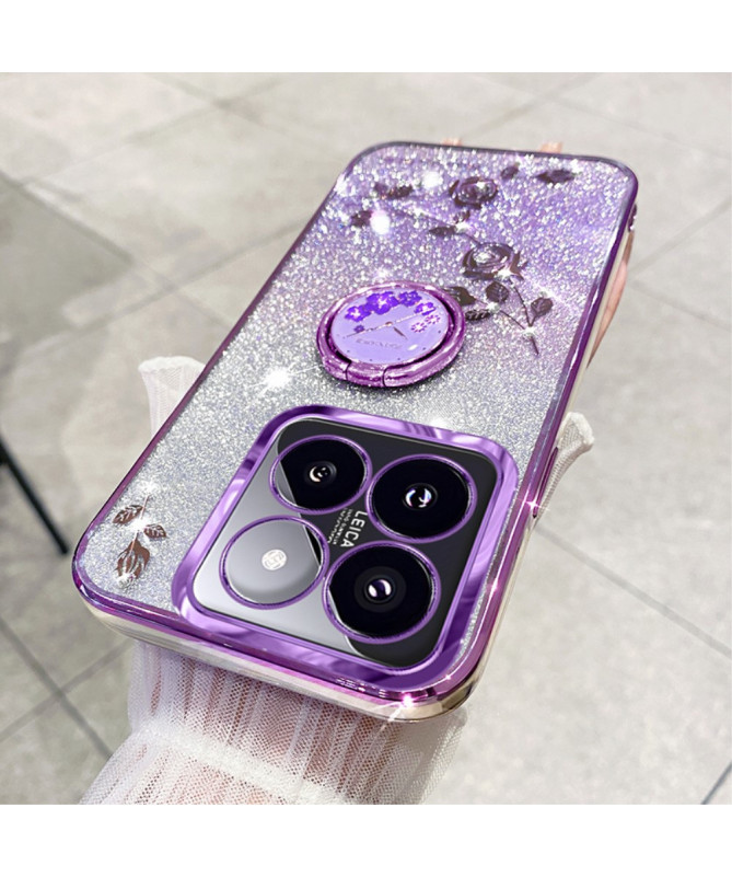 Coque Xiaomi 14T Pro Glamour Glitz avec Anneau