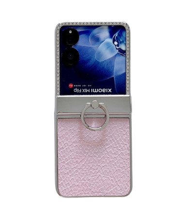 Coque Xiaomi Mix Flip 5G Deluxe avec Anneau et Strass