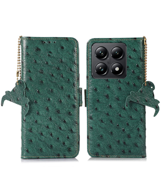 Housse Xiaomi 14T Pro Cuir Effet Peau D'Autruche
