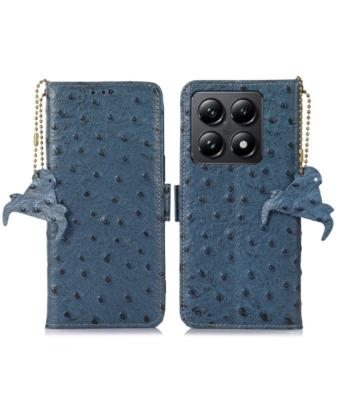 Housse Xiaomi 14T Pro Cuir Effet Peau D'Autruche