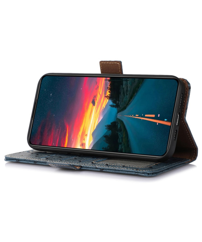 Housse Xiaomi 14T Pro Cuir Effet Peau D'Autruche