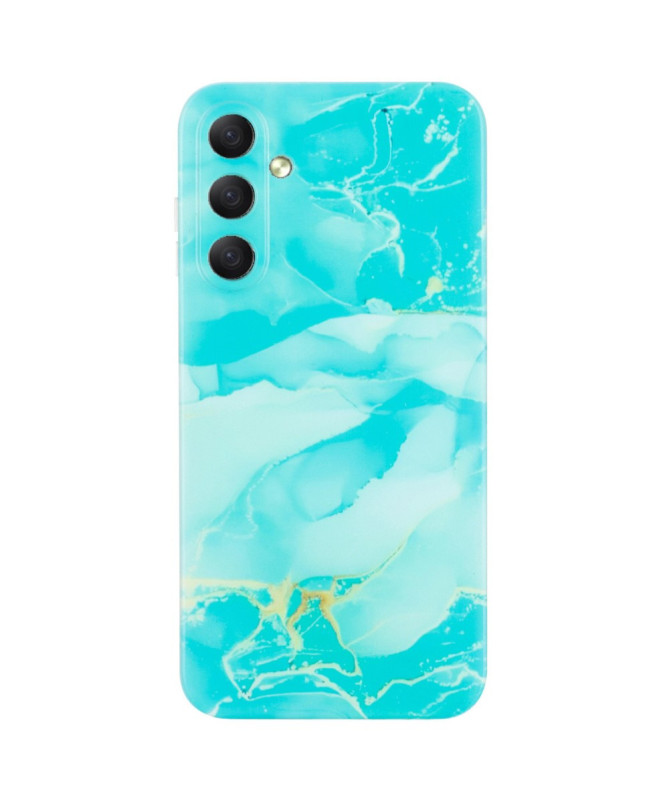 Coque Samsung Galaxy S24 FE Aqua Marbré