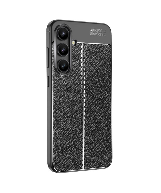 Coque Samsung Galaxy S24 FE Texture Litchi - Noir